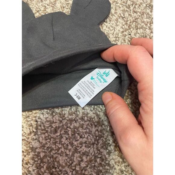 Disney Mickey Mouse Baby Hat with Ears 3-6M Unisex Multicolor - Picture 2 of 2